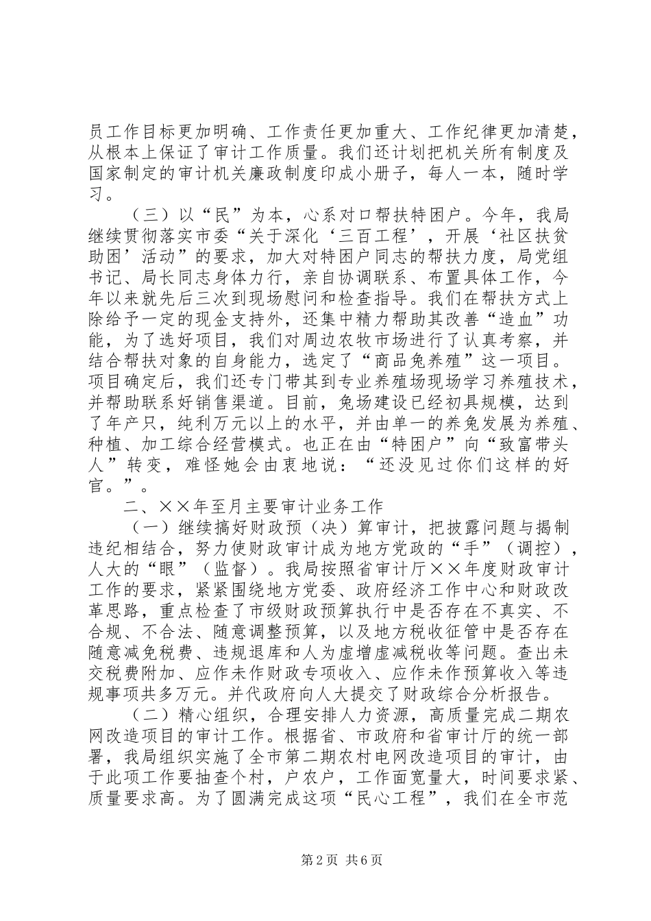 市审计局年上半年工作总结 _第2页