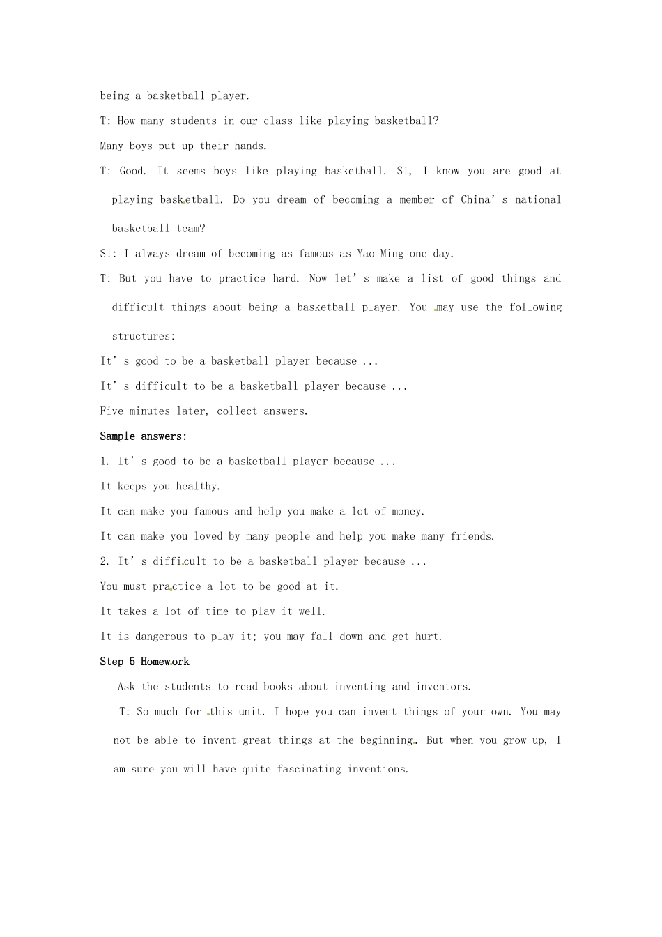 河南省南乐县张果屯乡中学九年级英语《Unit 9 When was it invented：Period 4》教案 人教新目标版_第3页