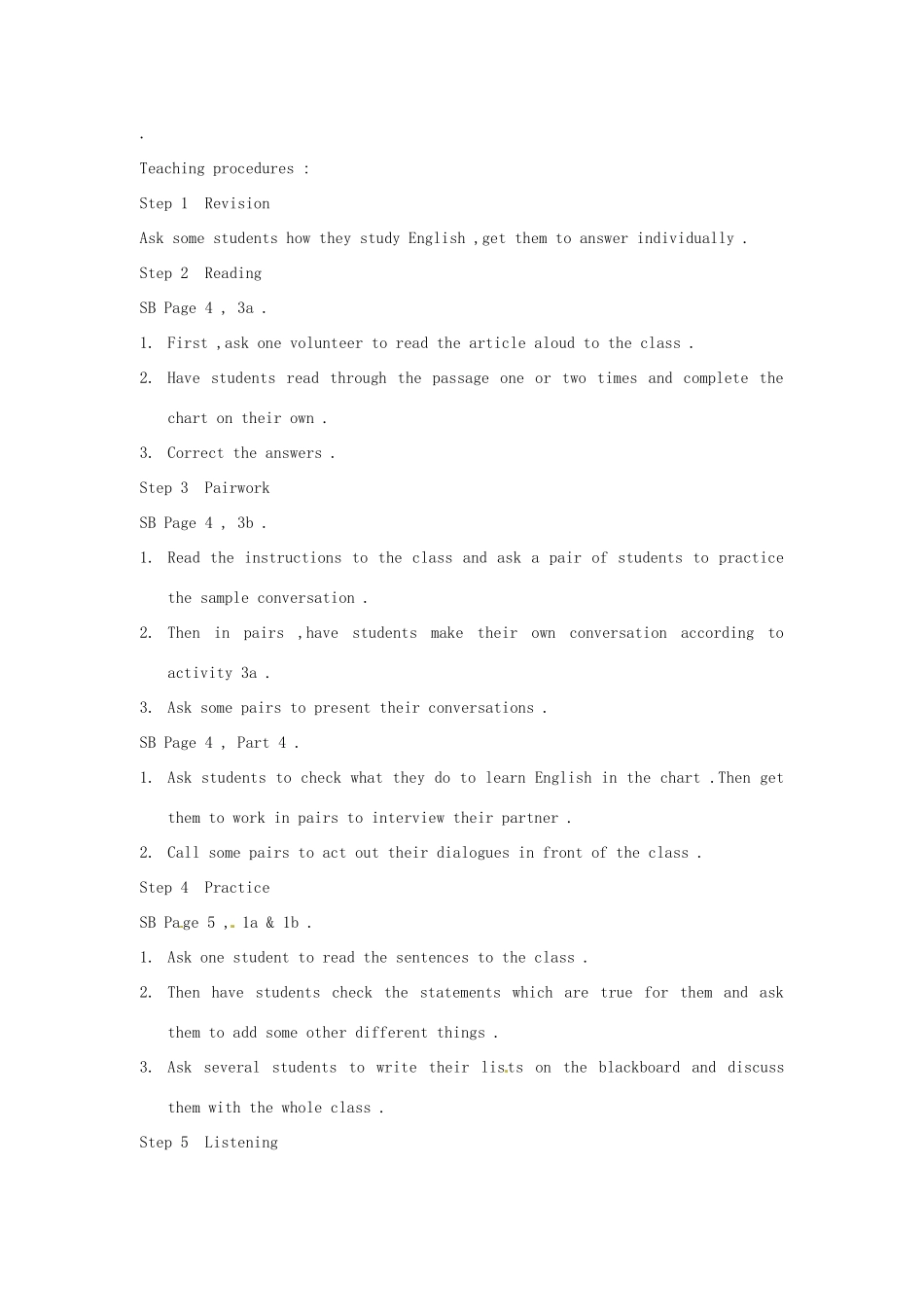 黑龙江省绥化市第九中学九年级英语全册 Unit 1 How do you study for a test教案2 人教新目标版_第3页
