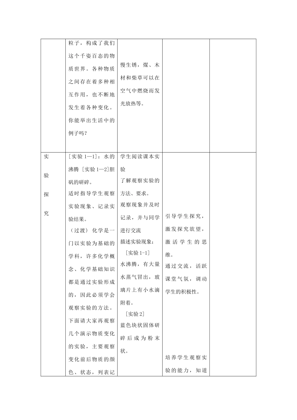 2012年秋九年级化学《物质的变化和性质》教案1 新人教版_第2页