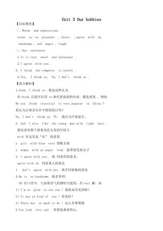 湘教版八年级英语Unit 3 Our hobbies (19)