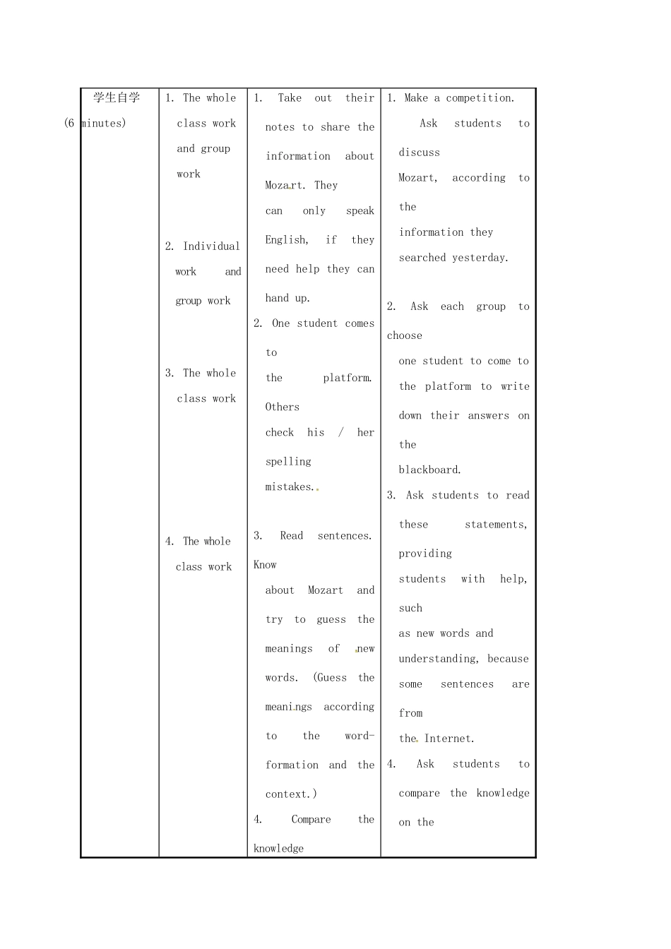 河北省沙河市八年级英语上册 Unit 3 Our Hobbies Topic 2 What sweet music Section C教案 （新版）仁爱版-（新版）仁爱版初中八年级上册英语教案_第3页
