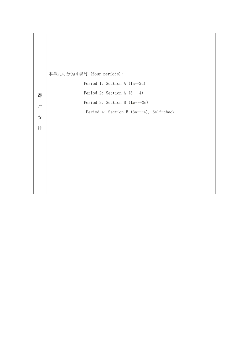 辽宁省凌海市石山初级中学八年级英语上册 Unit 11 Could you please clean your room单元教学计划 人教新目标版_第3页