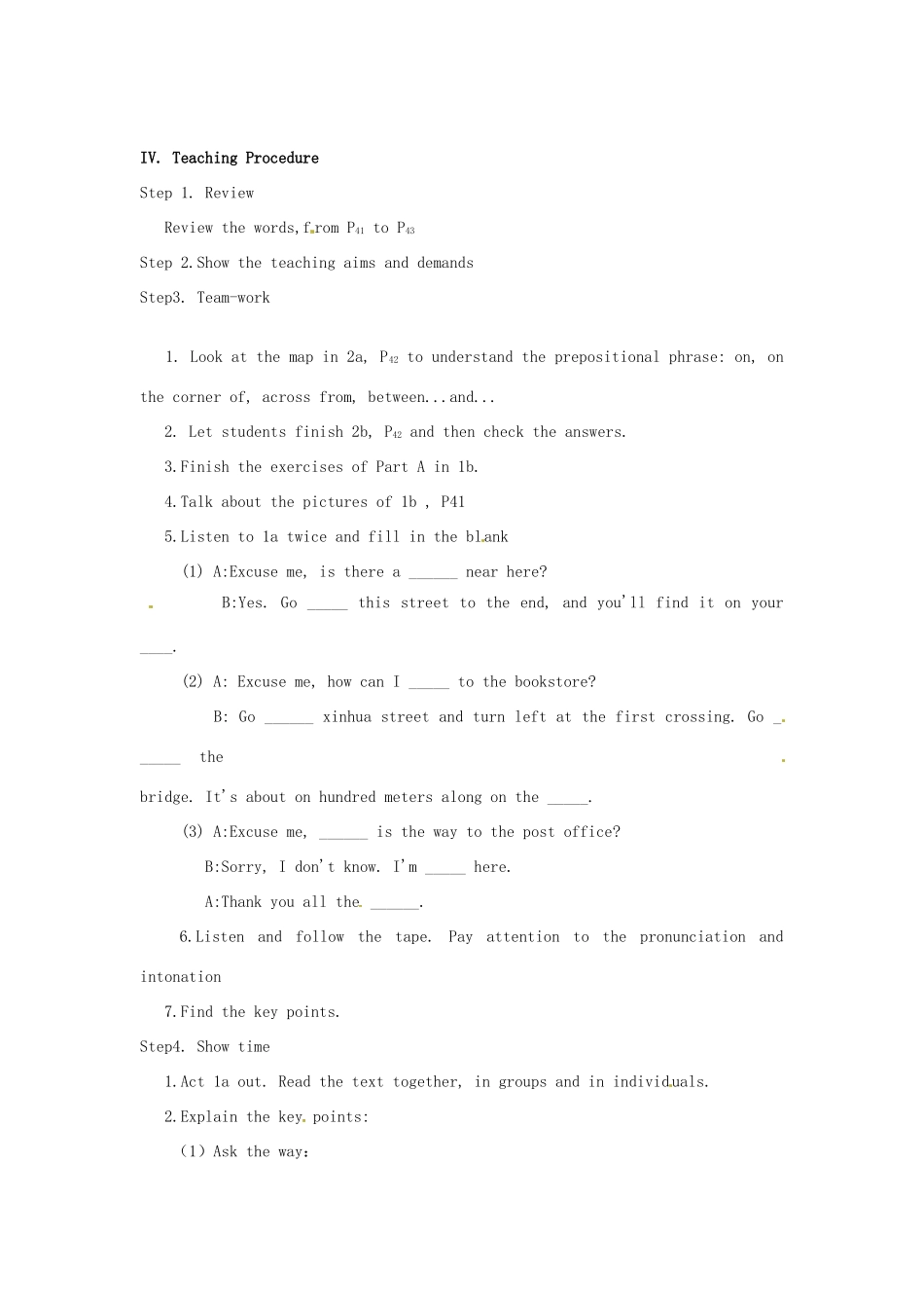 福建省福清西山学校七年级英语下册 Unit6《Topic3 SectionA》教案_第2页
