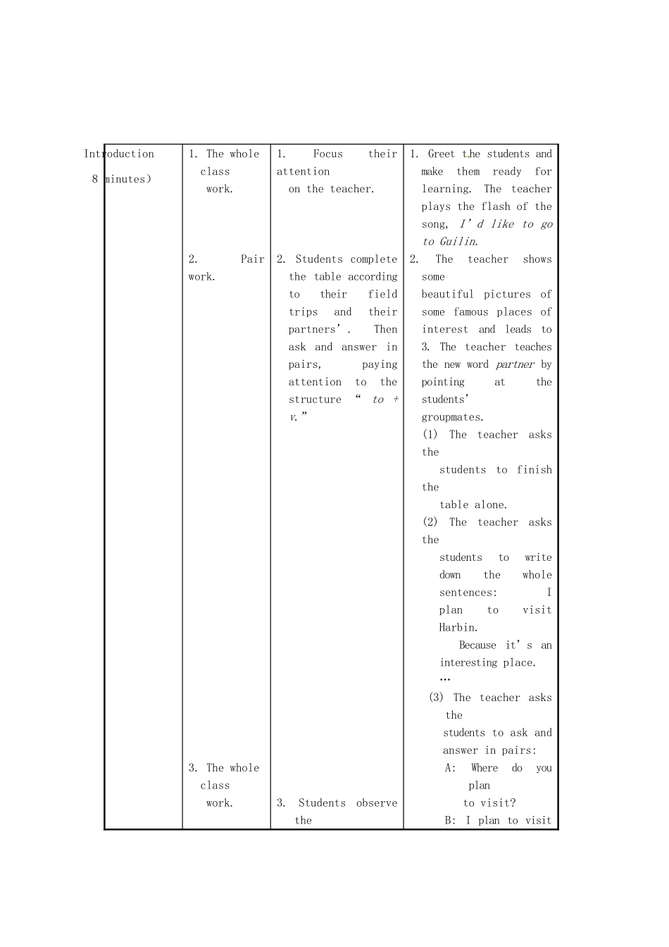 重庆市梁平实验中学八年级英语下册 Unit 6 Enjoying Cycling Topic1 I have some exciting news to tell you SectionA教案 （新版）仁爱版_第3页