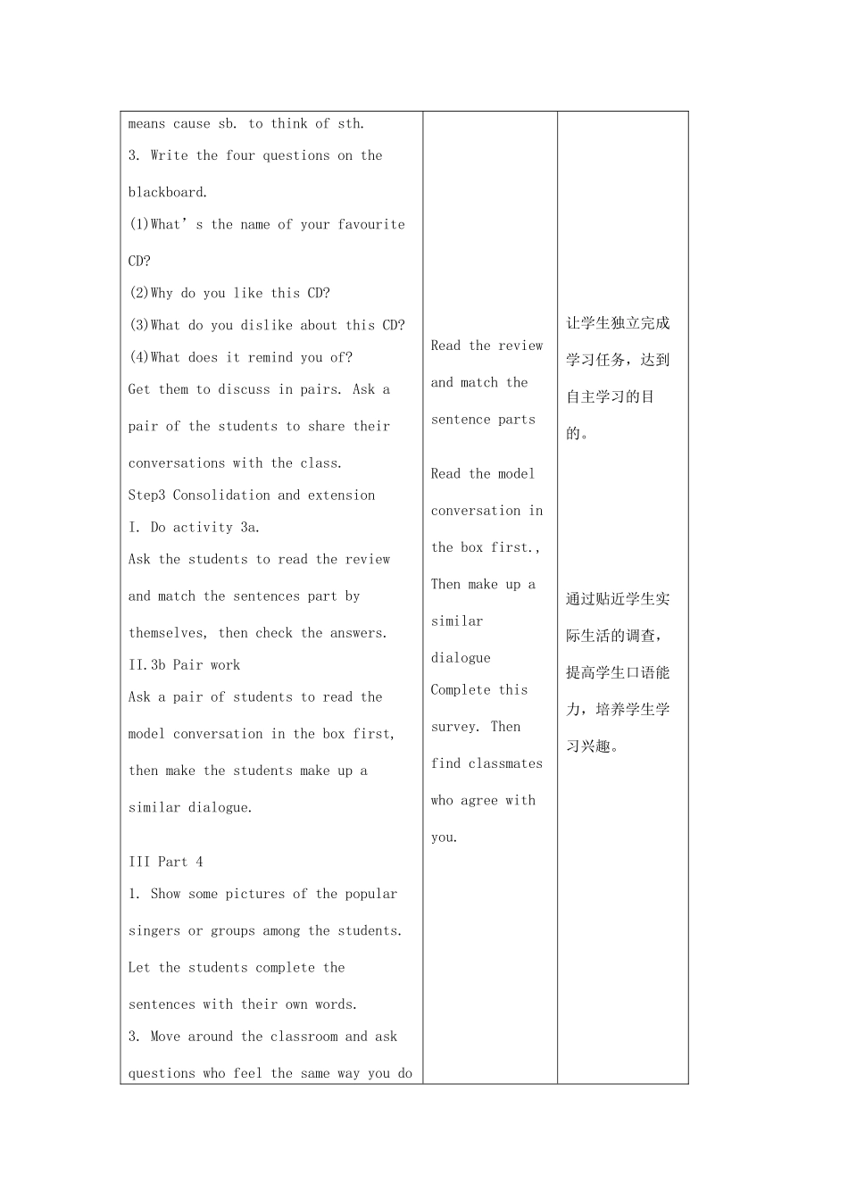 陕西省神木县大保当中学九年级英语 Unit 6 I like music that I can dance to Period 2教案 人教新目标版_第2页