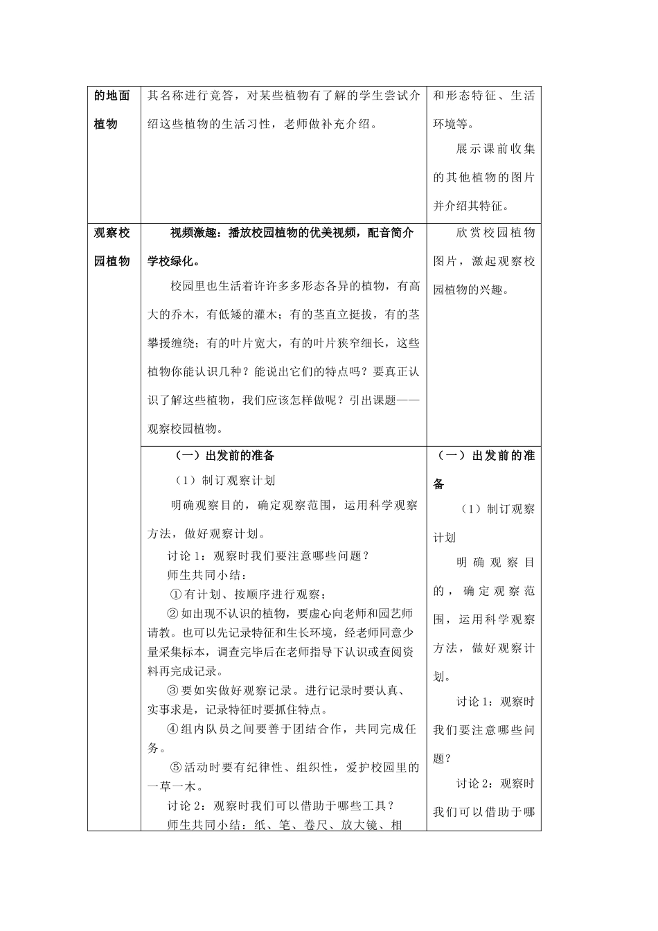 2013-2014学年七年级生物下册 11.1 地面上的植物教案 （新版）苏科版_第2页