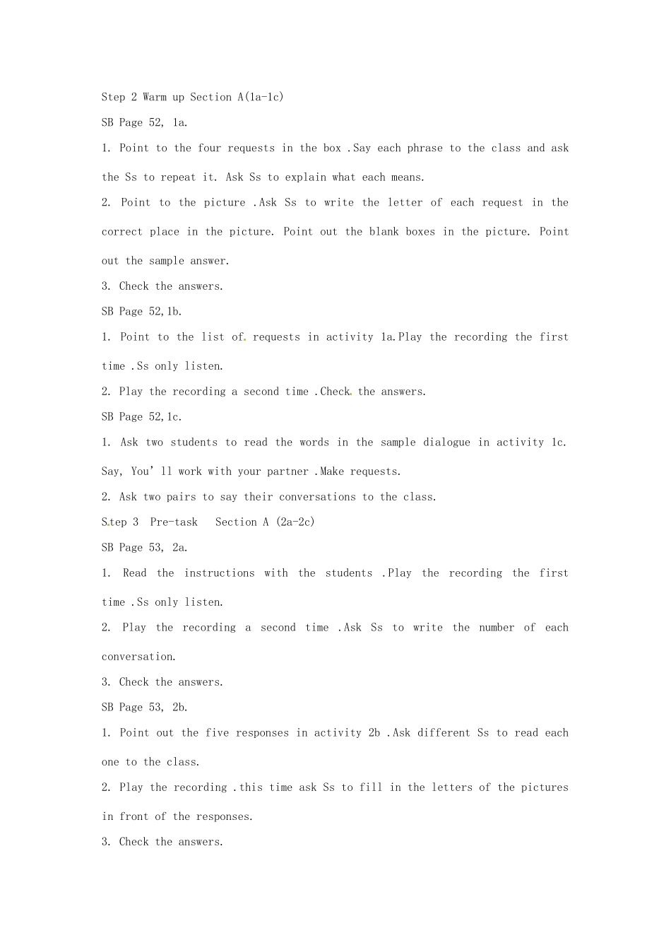 湖北省十堰市东风四中八年级英语上册 Unit 7 Would you mind turning down the music教案 人教新目标版_第2页