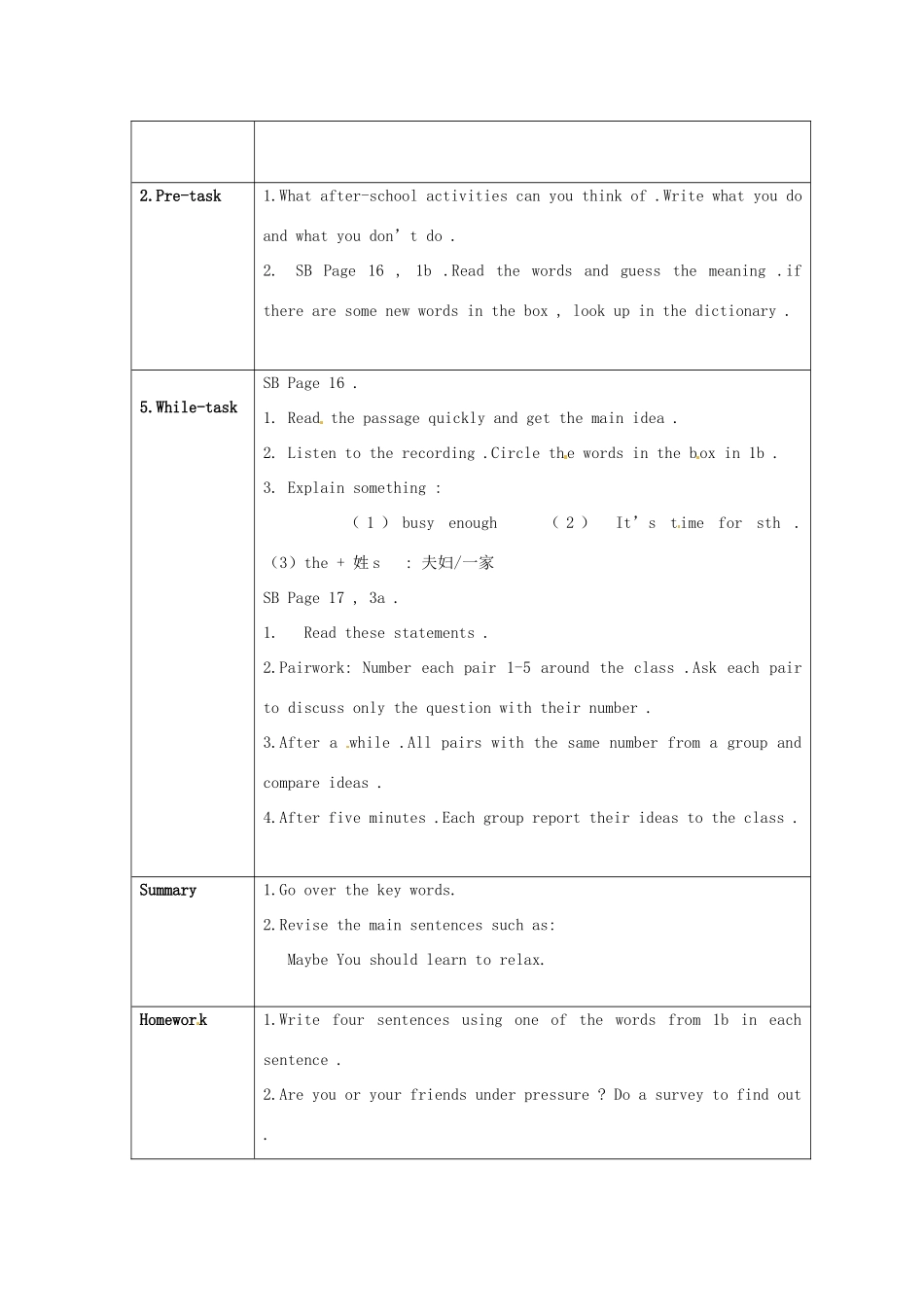 海南省万宁市思源实验学校八年级英语下册《Unit 2 What should I do Period 5 Reading(1a-3c）》教案 人教新目标版_第2页