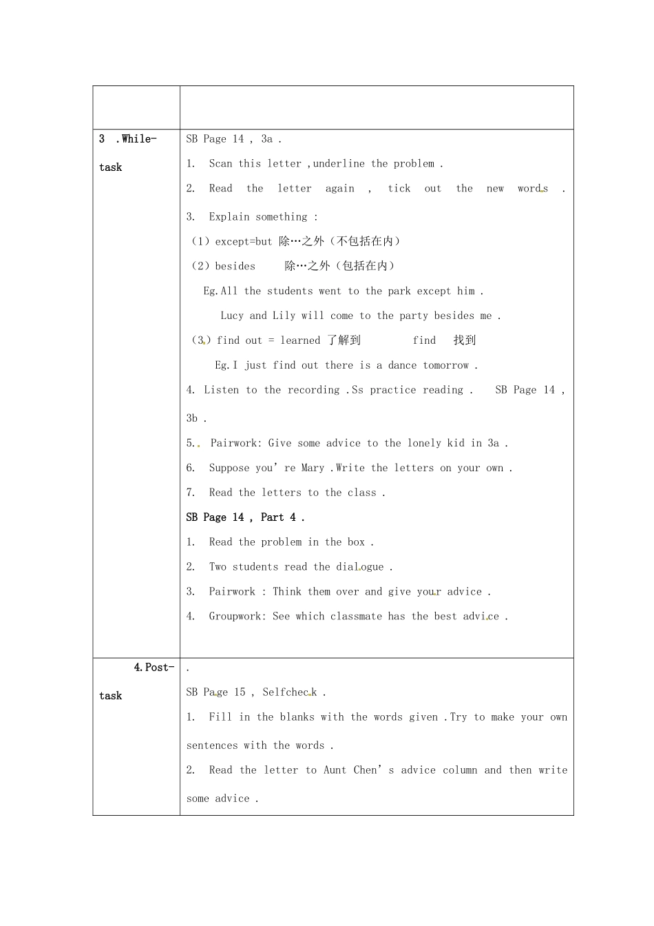 海南省万宁市思源实验学校八年级英语下册 Unit 2 What should I do（第四课时）教案 人教新目标版_第2页