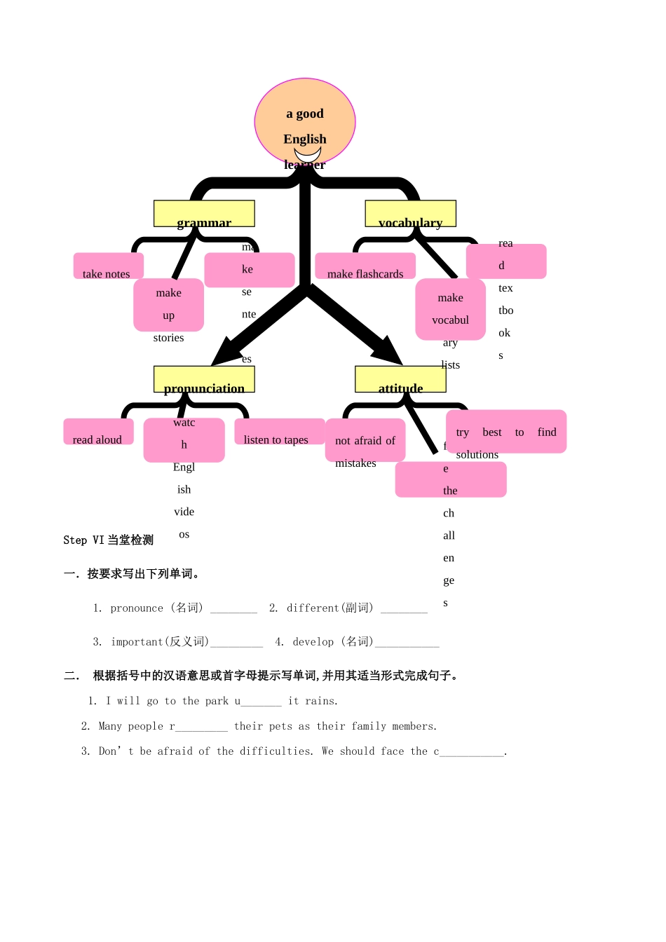 （水滴系列）九年级英语全册 Unit 1 How do you study for a test（第1课时）教案 人教新目标版-人教新目标版初中九年级全册英语教案_第3页