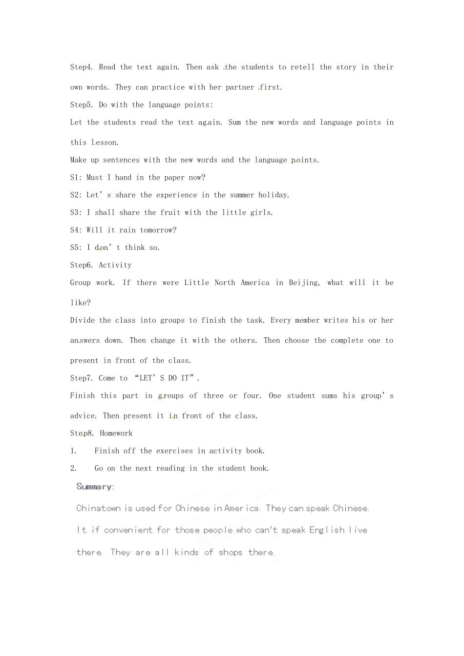 河北省衡水市景县黎阳学校九年级英语下册 Lesson 35《Keeping Culture Alive》教案 冀教版_第2页