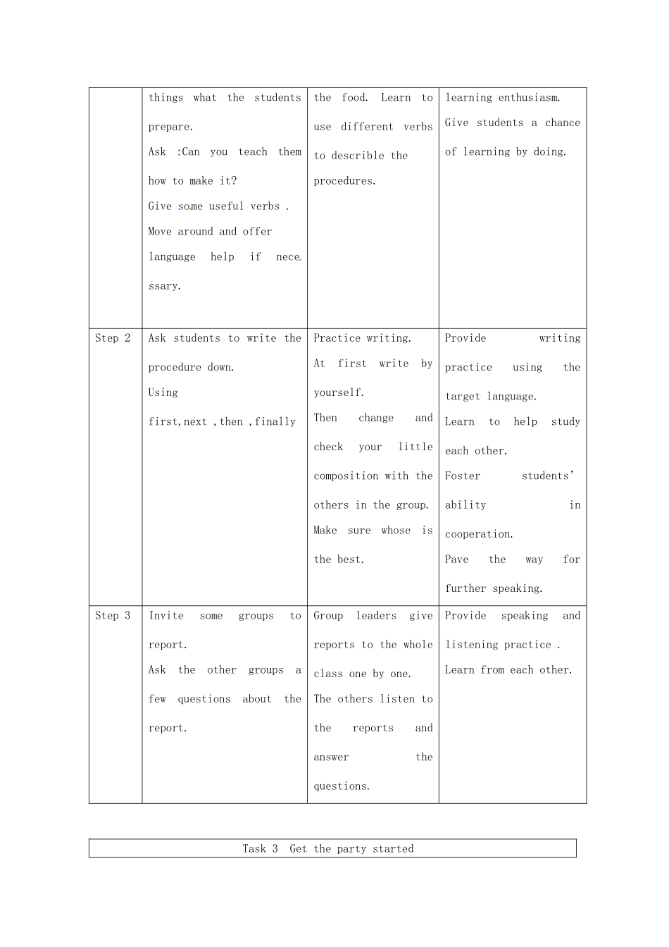 浙江省泰顺县罗阳二中八年级英语上册《unit7 How do you make a banana smoothie》教案1 人教新目标版_第3页