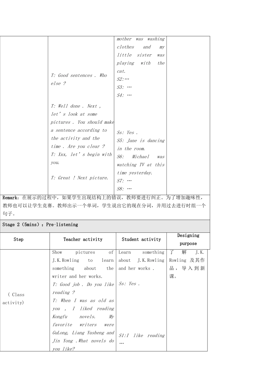秋八年级英语上册 Unit 3 Topic 3 What were you doing at this time yesterday Period 2教学案例设计 （新版）仁爱版-（新版）仁爱版初中八年级上册英语教案_第3页