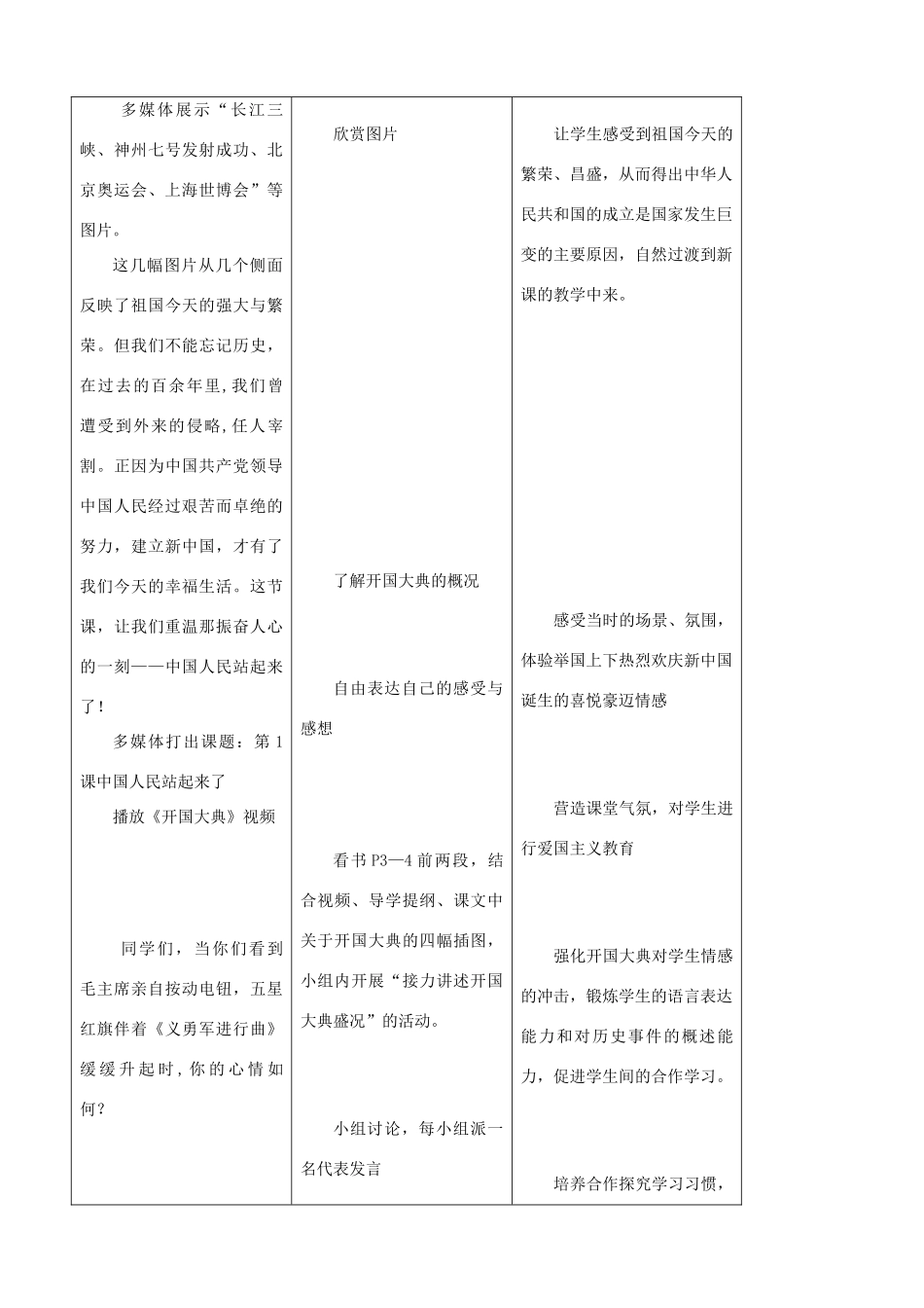 2014-2015学年八年级历史下册 第1课 中国人民站起来了教案 新人教版_第2页