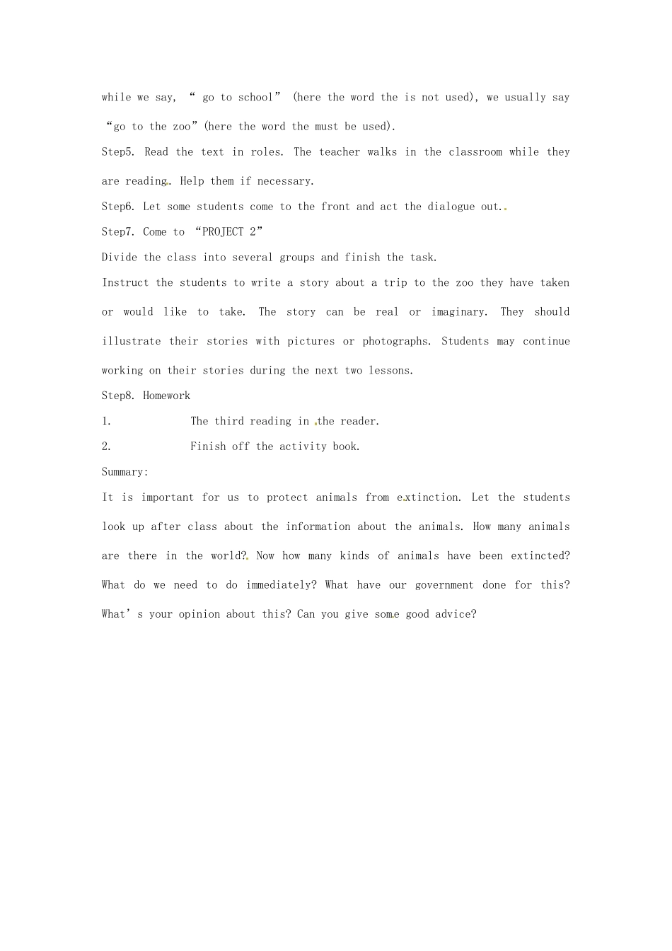 河北省工程大学附属中学八年级英语下册《lesson19》教案 冀教版_第2页