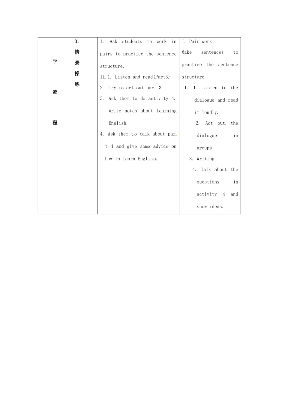 天津市武清区杨村第五中学八年级英语上册《Module 1 How to learn English Unit 1 Try not to translate every word.》教案 外研版_第3页
