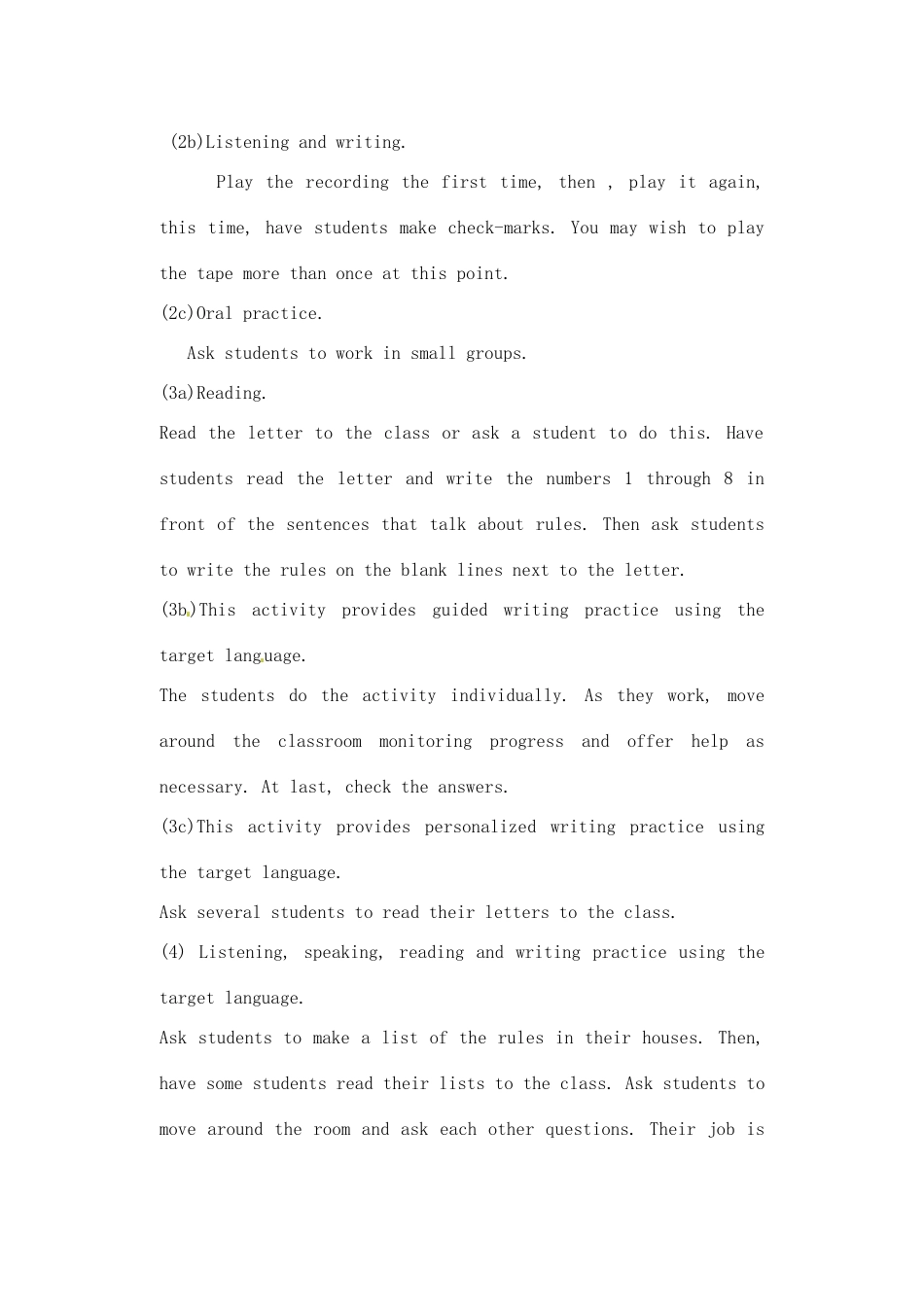 辽宁省丹东七中七年级英语下册《Unit 12 Don’t eat in class》教案 人教新目标版_第3页