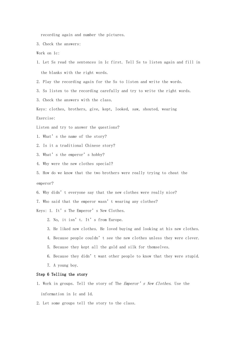 金识源秋八年级英语上册 Unit 4 An old man tried to move the mountains（第5课时）教案 鲁教版五四制-鲁教版五四制初中八年级上册英语教案_第3页