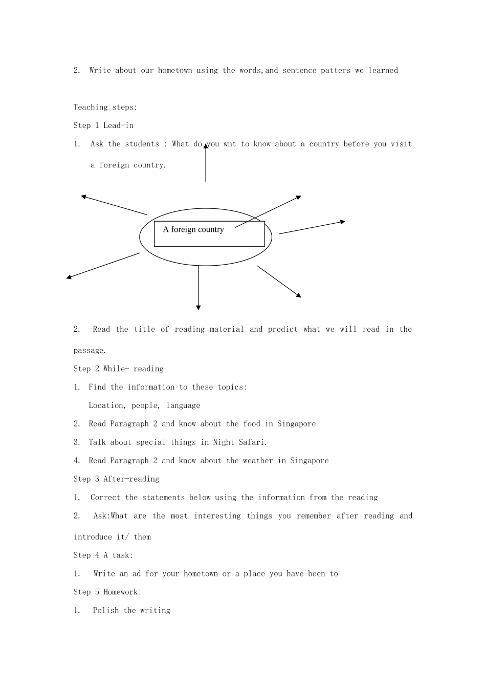 浙江省湖州市第四中学八年级英语《Unit9 Have you ever been to Singapore》教案_第2页