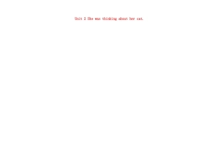 学年八年级英语上册 Module 7 A famous story Unit 2 She was thinking about her cat教案 （新版）外研版-（新版）外研版初中八年级上册英语教案