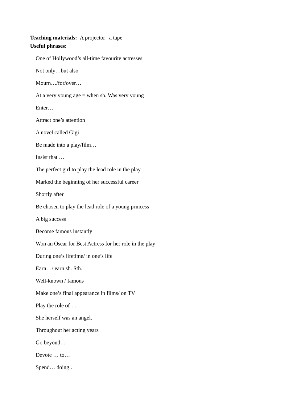 牛津版九年级英语上册9A Unit5全部完整教案_第3页