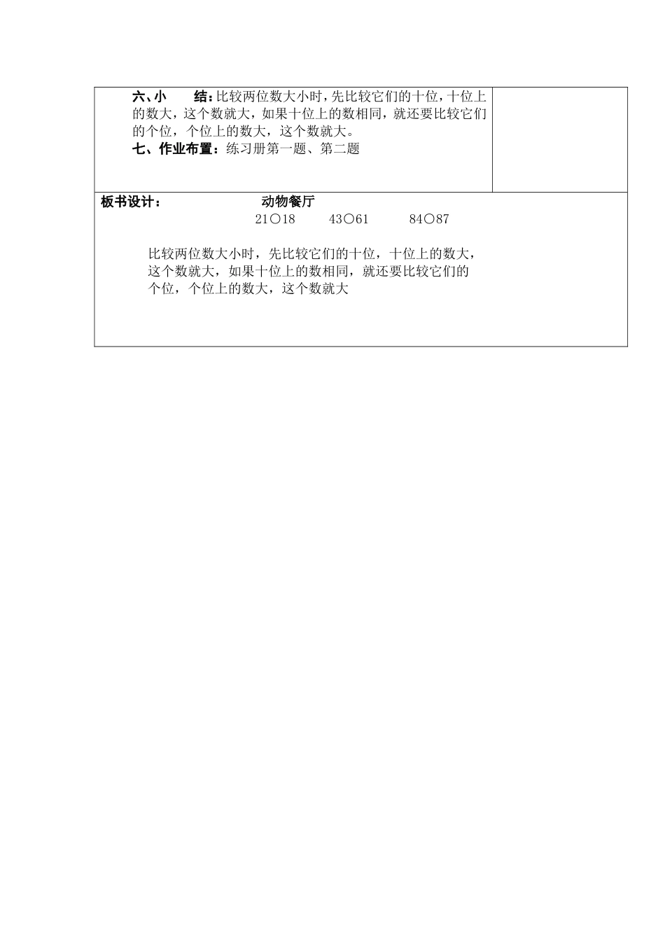 小学一年级数学《动物餐厅》第三课_第2页