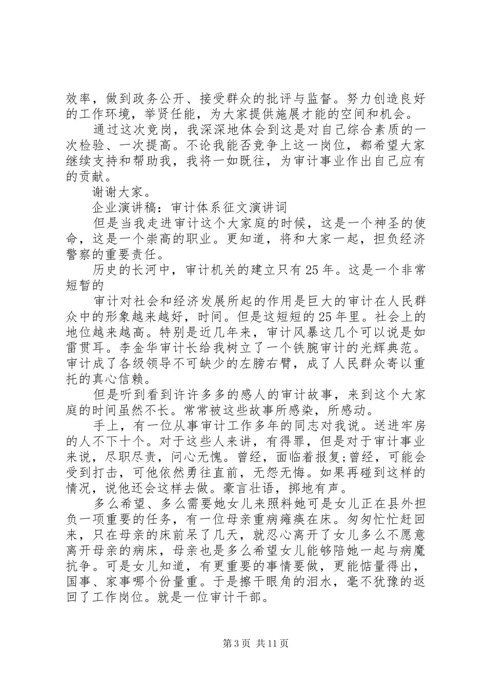 20XX年审计演讲(4篇)_第3页