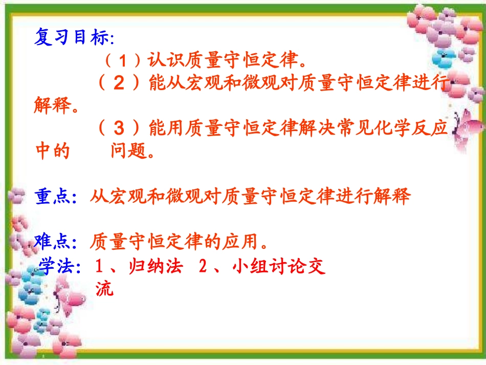 质量守恒定律复习课_第2页