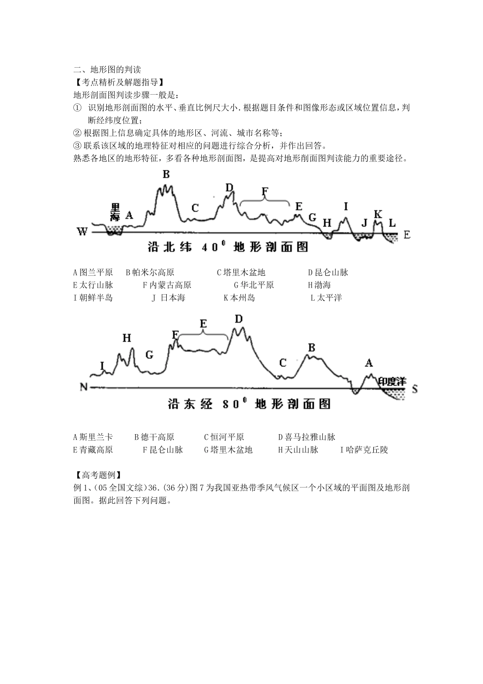 二、地形图的判读_第1页