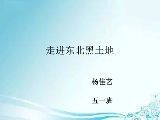 走进东北黑土地
