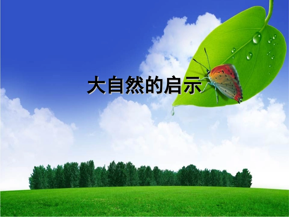 《大自然的启示》》_第1页