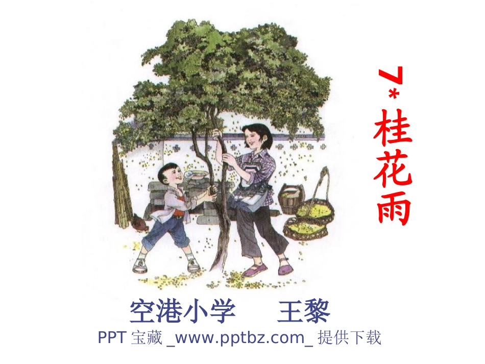 五年级语文桂花雨_第1页