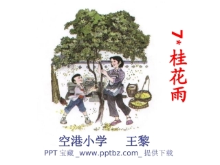 五年级语文桂花雨