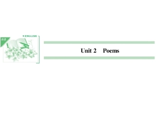 高中英语必修六_Unit2__Poems