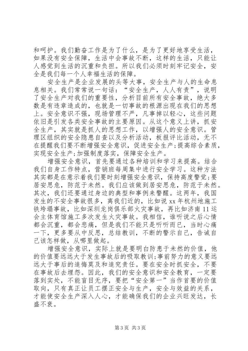 安全为主题的演讲_第3页