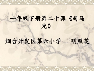 小学语文司马光