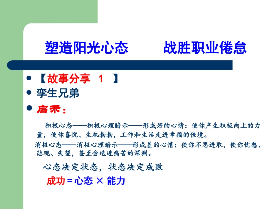 塑造阳光心态战胜职业倦怠（王章永013123)_第2页