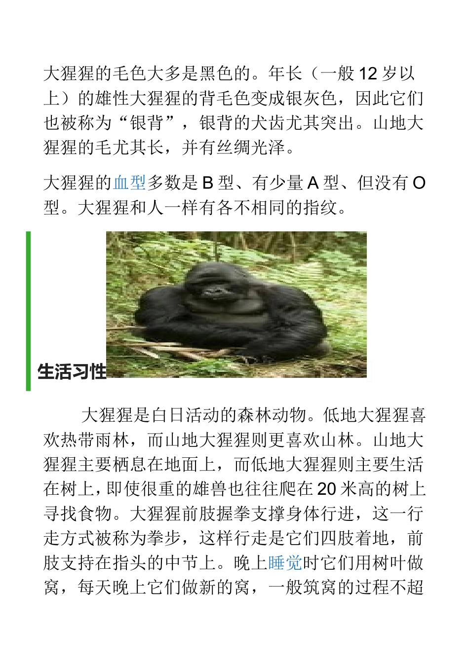 大猩猩的介绍_第2页