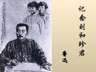 《记念刘和珍君》教学课件