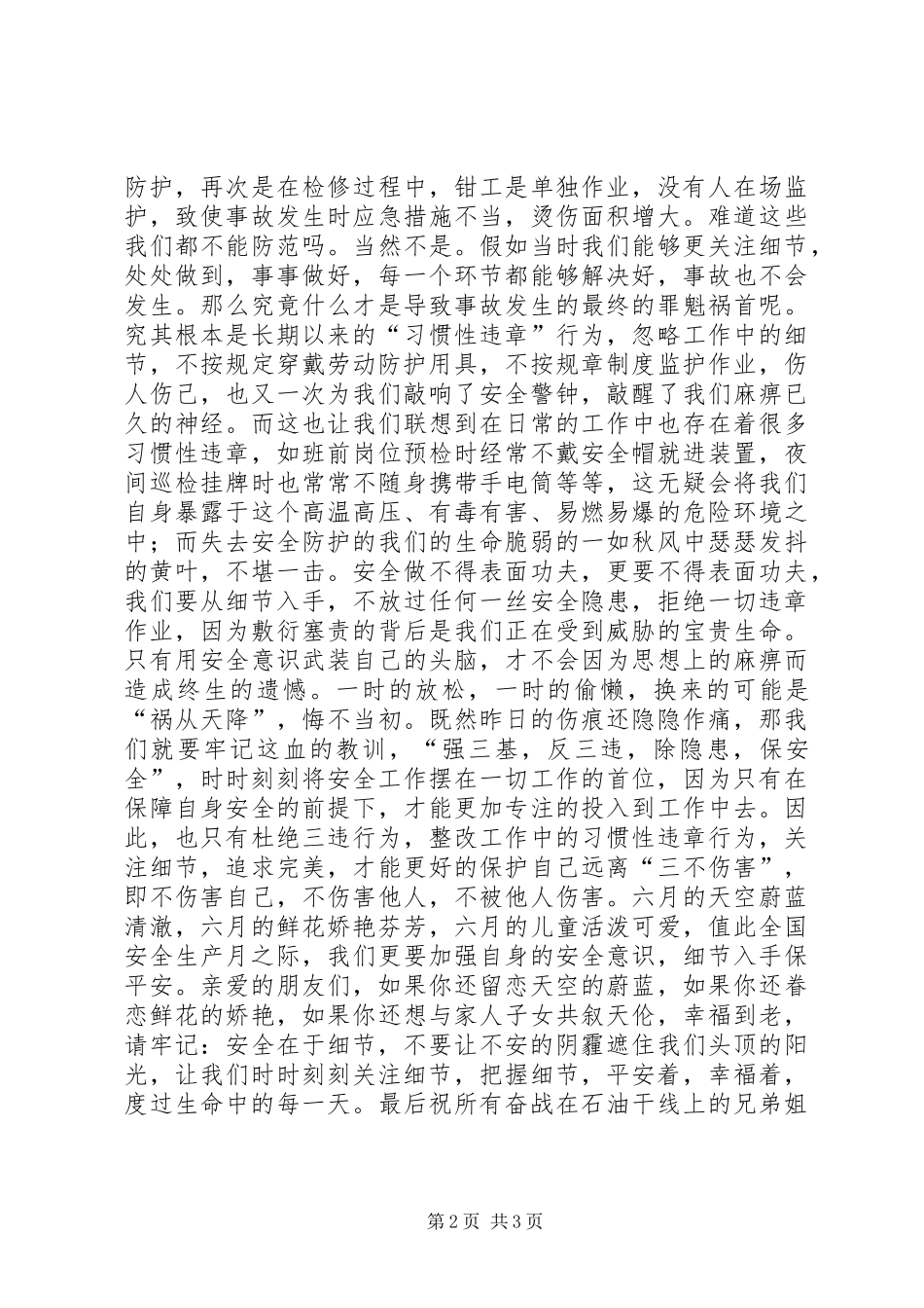 安全在于细节--演讲_第2页