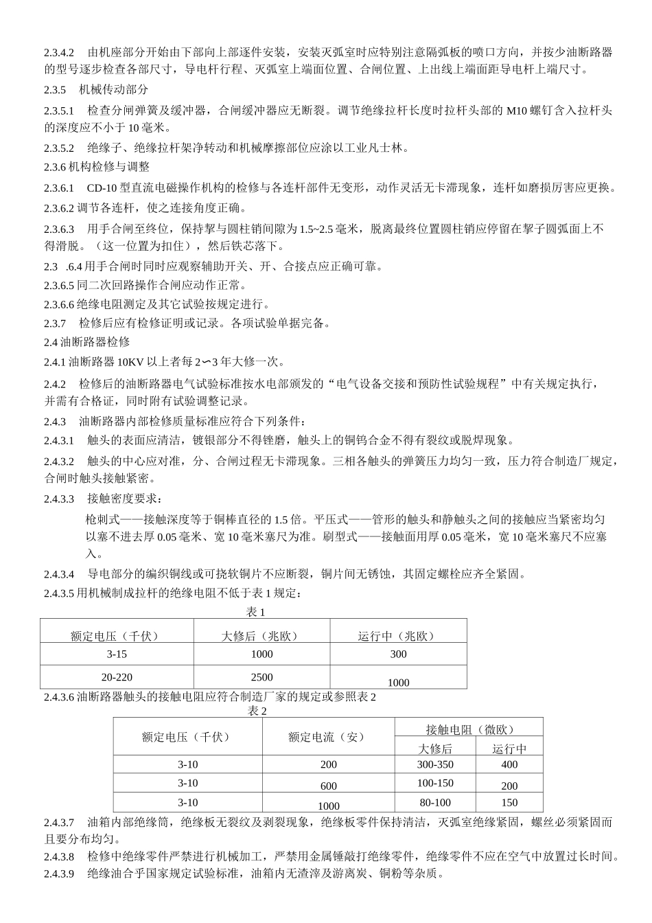 电气设备检修工艺规程_第2页