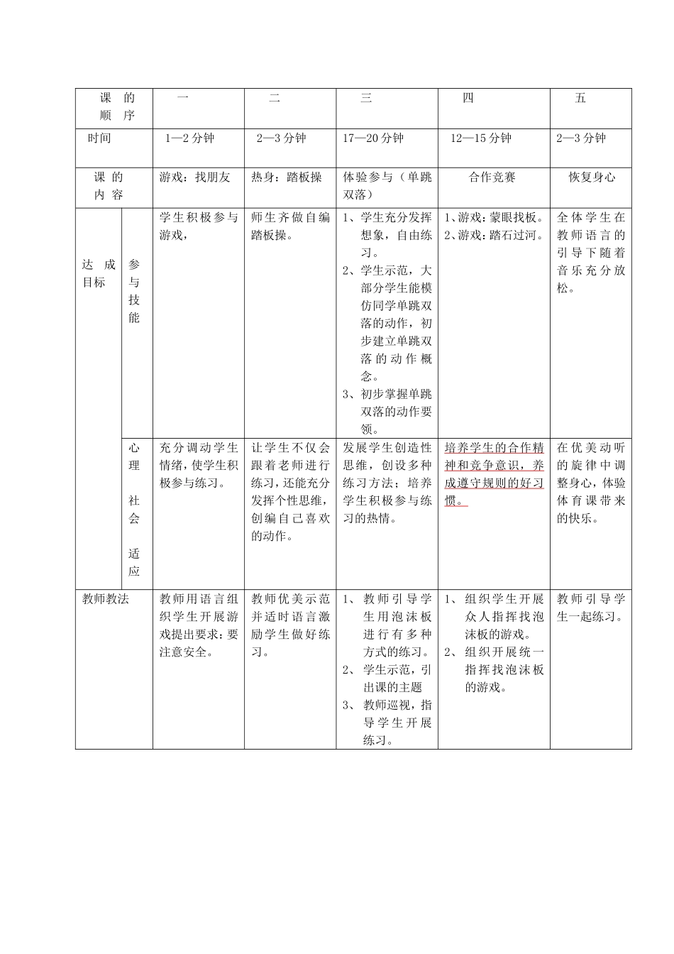 三年级《单跳双落》教学设计_第3页