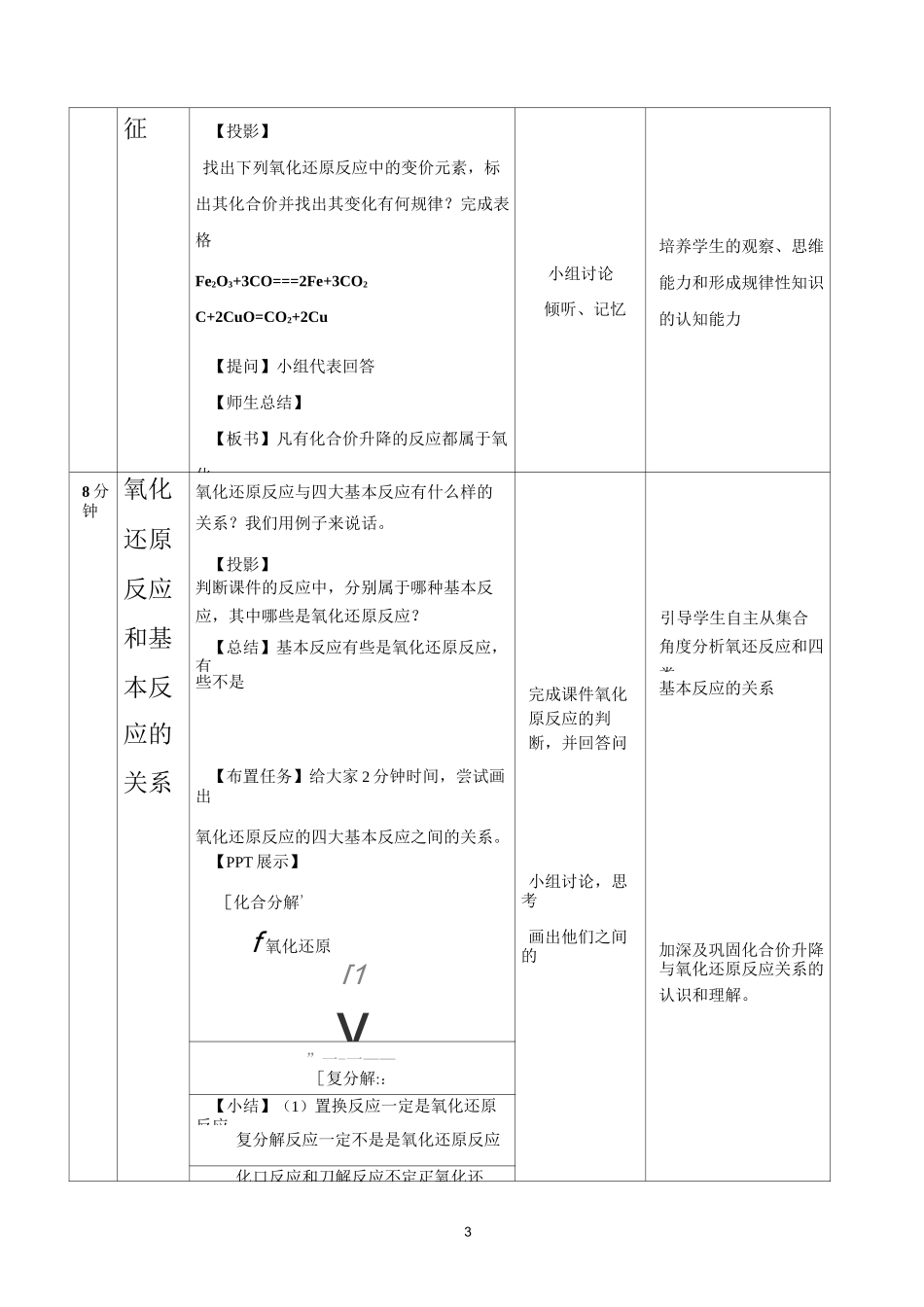 氧化还原反应教案 _第3页
