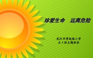 珍爱生命，远离危险