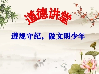 遵规守纪，做文明少年