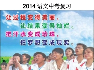 2014年语文中考复习——成语、病句、排序、名著（黄琳）