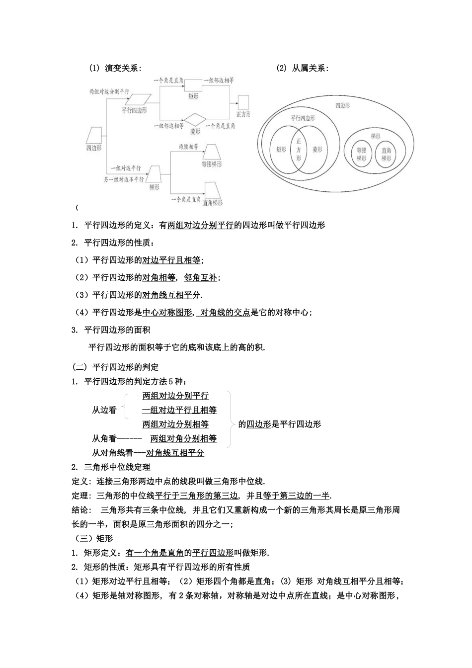 平行四边形标准讲义_第1页