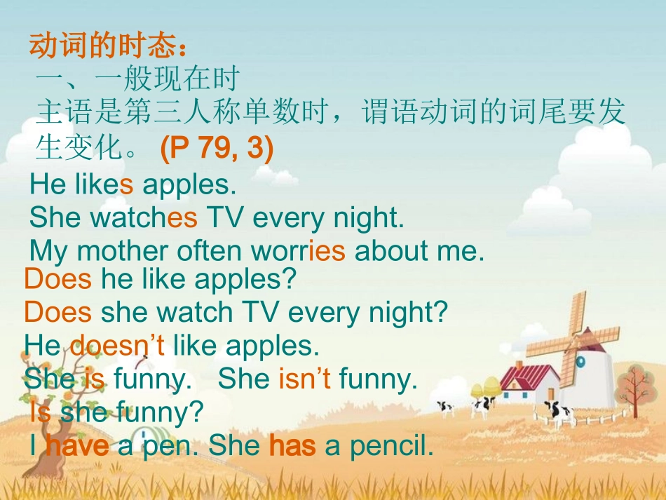 复习九动词的时态和语态_第3页