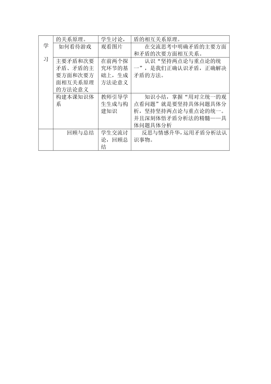 用对立统一的观点看问题教学设计宋鸿雁_第3页